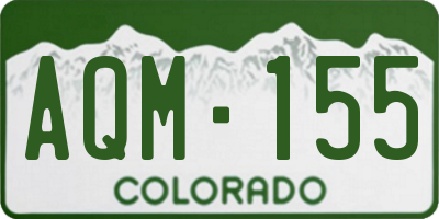 CO license plate AQM155