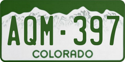 CO license plate AQM397