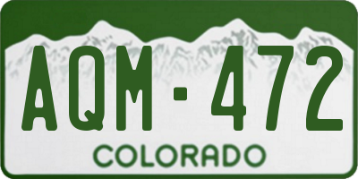 CO license plate AQM472