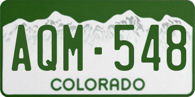 CO license plate AQM548