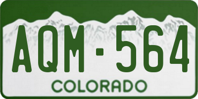 CO license plate AQM564