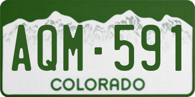 CO license plate AQM591