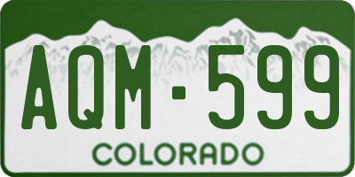 CO license plate AQM599