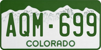 CO license plate AQM699