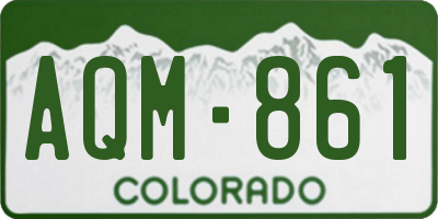 CO license plate AQM861