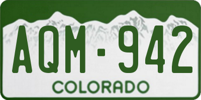 CO license plate AQM942