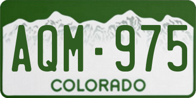 CO license plate AQM975