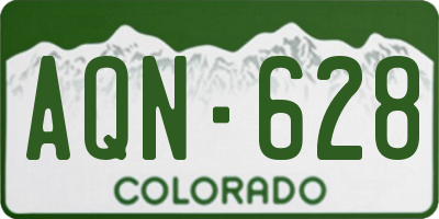 CO license plate AQN628