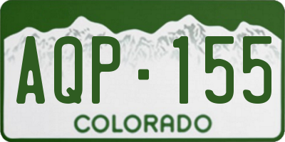 CO license plate AQP155