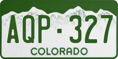 CO license plate AQP327