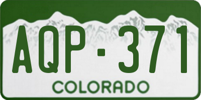 CO license plate AQP371