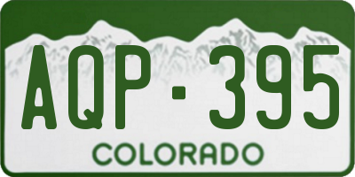 CO license plate AQP395