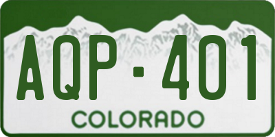 CO license plate AQP401
