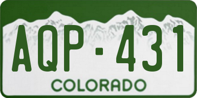 CO license plate AQP431