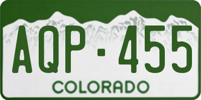 CO license plate AQP455