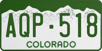 CO license plate AQP518
