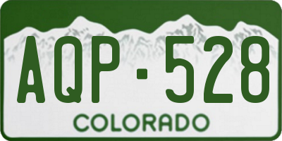 CO license plate AQP528