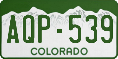 CO license plate AQP539
