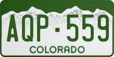 CO license plate AQP559