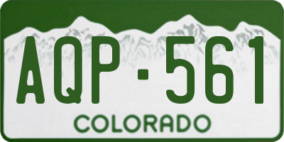 CO license plate AQP561