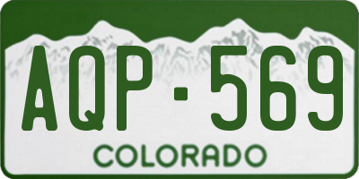 CO license plate AQP569