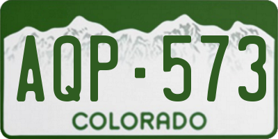 CO license plate AQP573