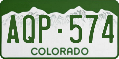 CO license plate AQP574