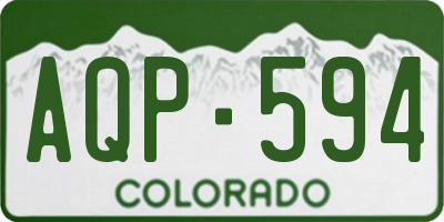CO license plate AQP594