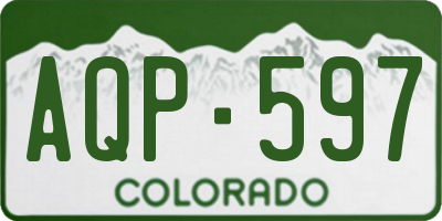 CO license plate AQP597