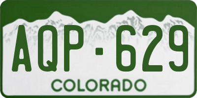 CO license plate AQP629