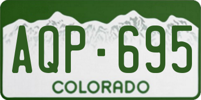 CO license plate AQP695