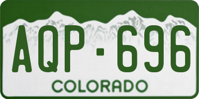 CO license plate AQP696