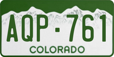 CO license plate AQP761