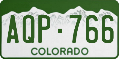 CO license plate AQP766