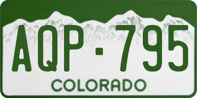 CO license plate AQP795