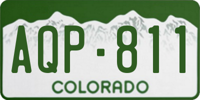 CO license plate AQP811