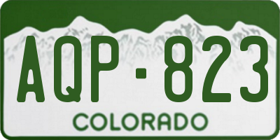 CO license plate AQP823