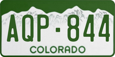 CO license plate AQP844