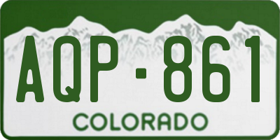 CO license plate AQP861