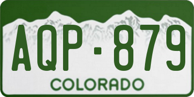 CO license plate AQP879