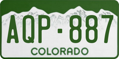 CO license plate AQP887