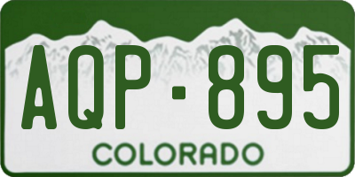 CO license plate AQP895