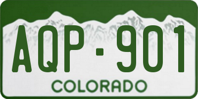 CO license plate AQP901