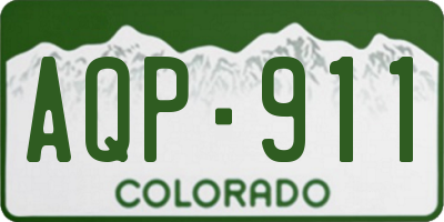CO license plate AQP911