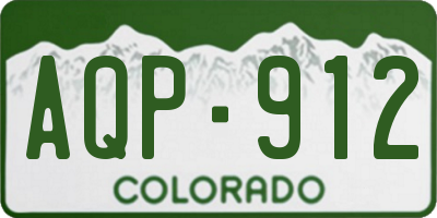 CO license plate AQP912