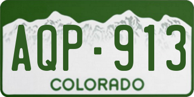 CO license plate AQP913
