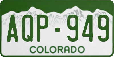 CO license plate AQP949