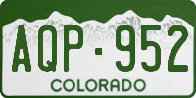 CO license plate AQP952