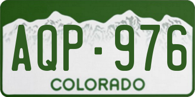 CO license plate AQP976