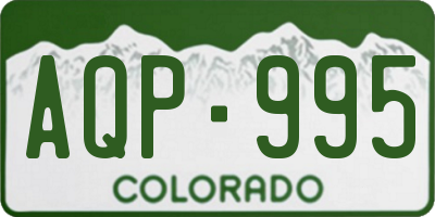 CO license plate AQP995